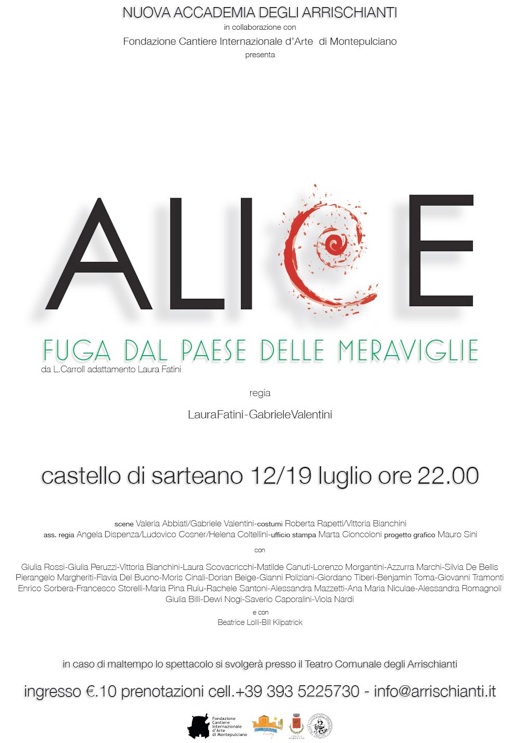 Alice, spettacolo teatrale a Sarteano