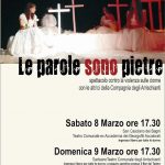 Le parole sono pietre, spettacolo teatrale a Sarteano